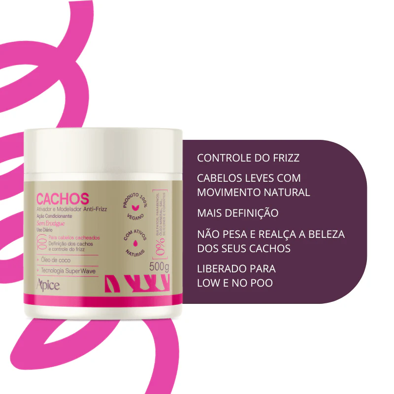 Ativador e Modelador Anti-Frizz Cachos 500g - Image 5